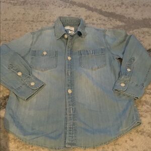 Chambray Kids Light Blue Denim Shirt